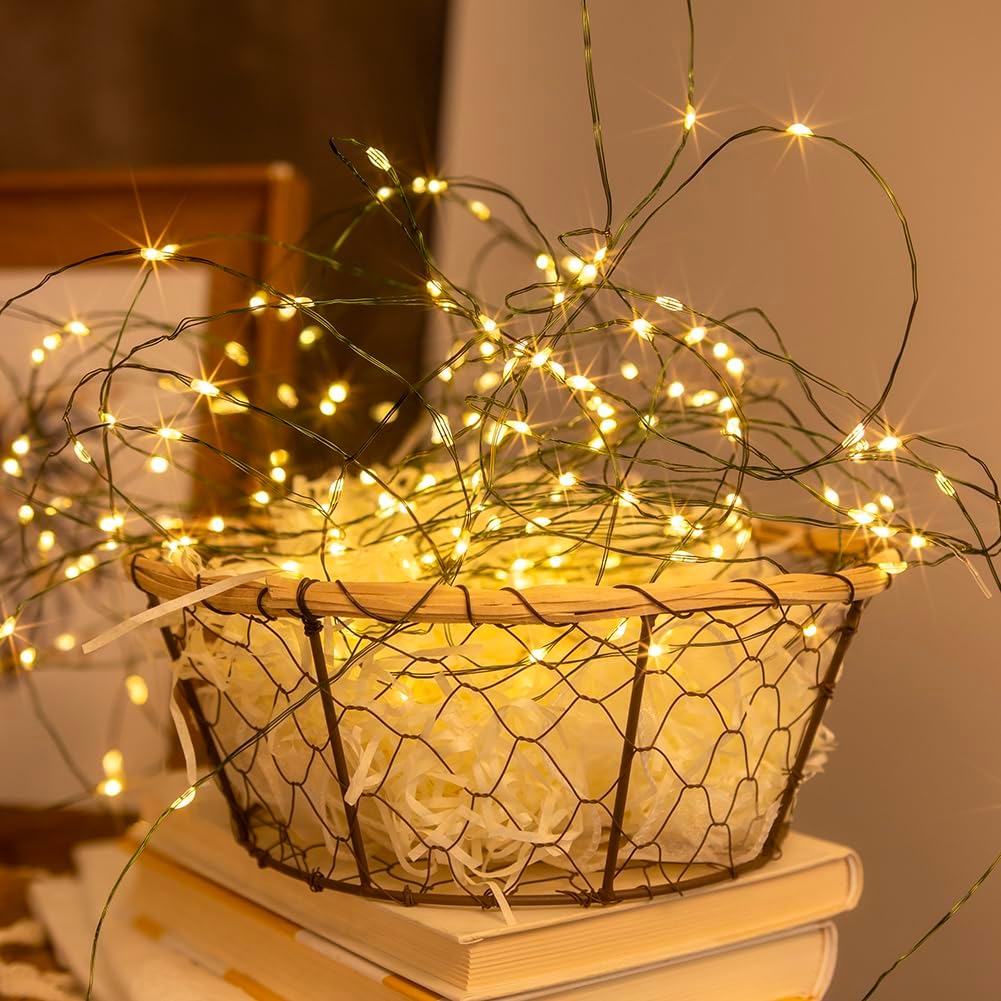 Guirlande lumineuse 200 m 2000 LED fil de cuivre vert étanche intérieur/extérieur avec télécommande, lumière chaude. - 5