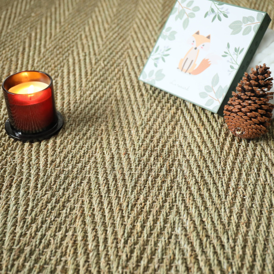 Jonc de mer - Assam - Chevron - Echantillon 15 x 20 cm - 3