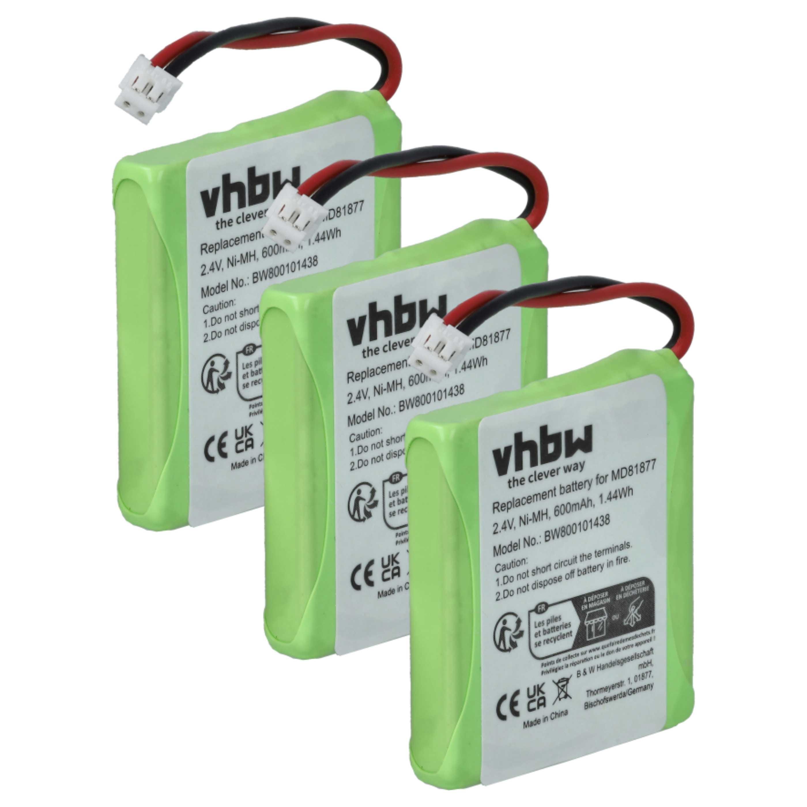vhbw Battery compatible with iDect M1, M2, X2, X2d, X2di, X2i Wireless Landline Phone (600mAh, 3.7V, Li-Polymer vhbw Battery compatible with iDect M1, M2, X2, X2d, X2di, X2i Wireless Landline Phone (600mAh, 3.7V, Li-Polymer