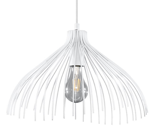 Lampa sufitowa wisząca Umb biała 1xE27x60W wym: 130 x 40 x 40 cm metal Sollux Lighting