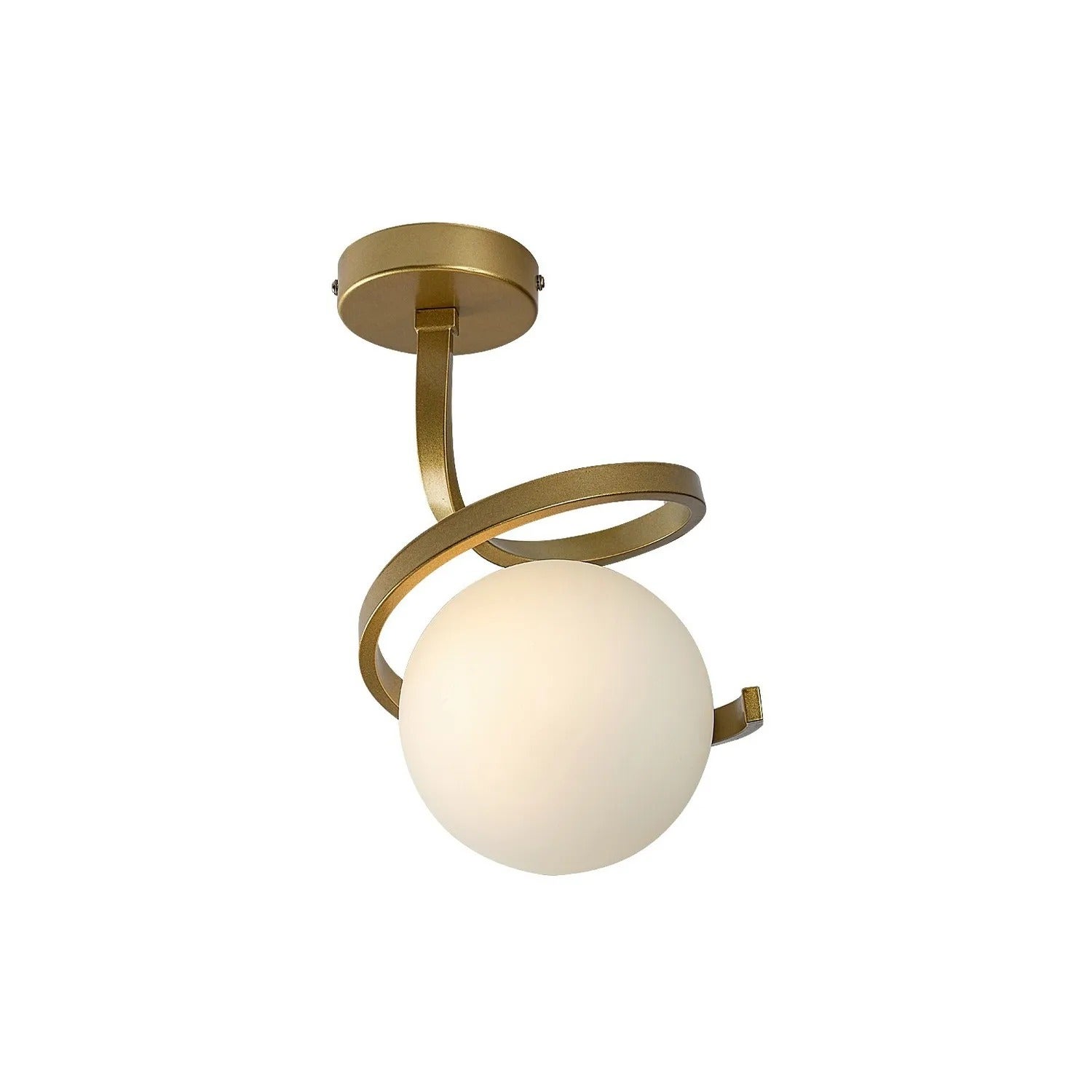 Lampa sufitowa SARABI złoto-biała 1xE27x20W szkło wym:31,5x19x19cm IP20 Rabalux