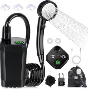 Pommeau De Douche Portable Camping - Débit 5L/min - Neuf, Garantie 3 Ans