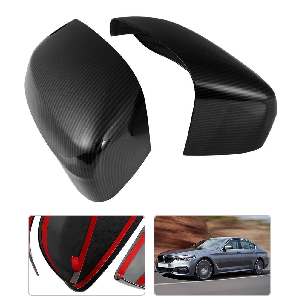 pezzi ABS vera fibra di carbonio modello specchietto retrovisore copertura trim tappo adatto per nuova serie 5 2018-201 - 7