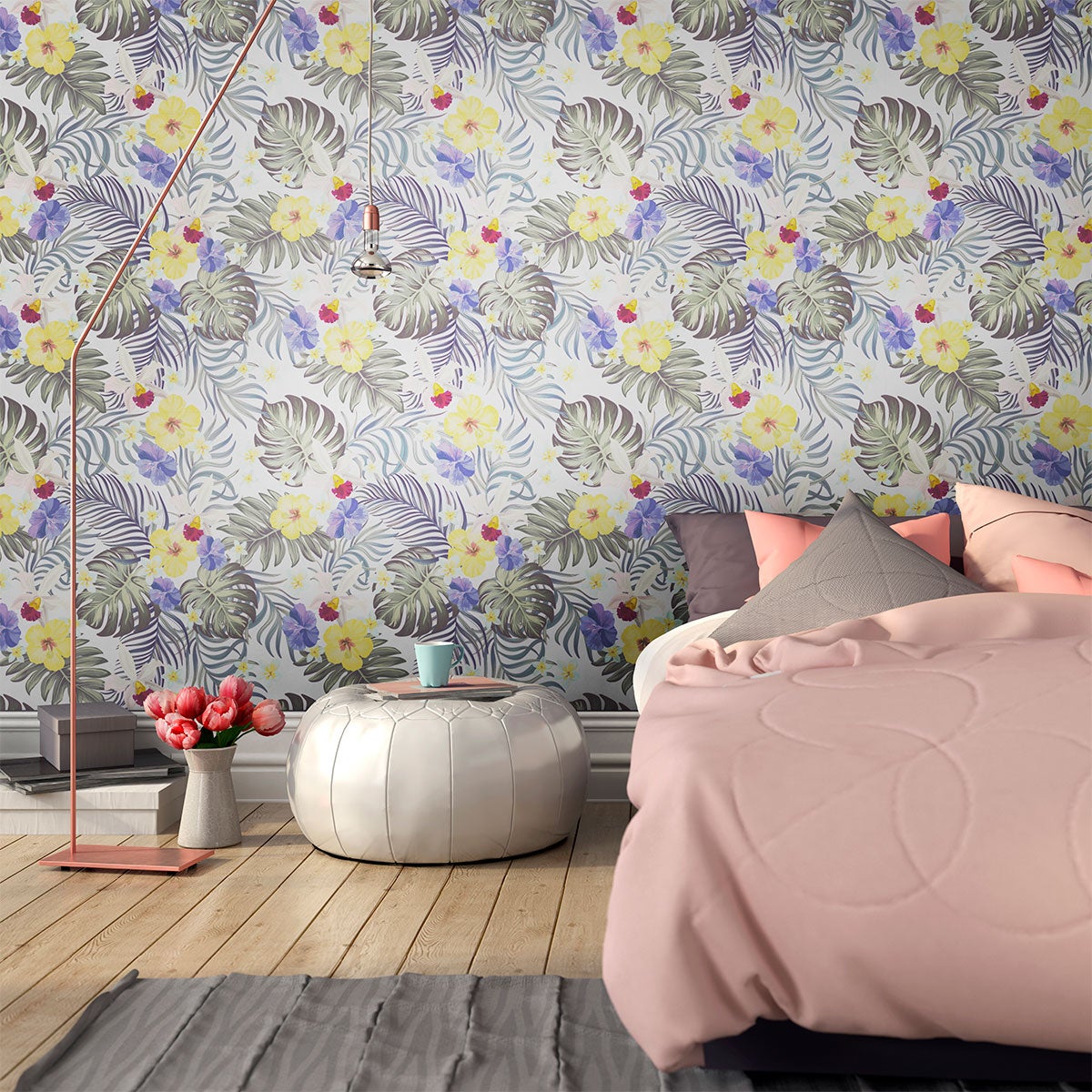 Adesivo carta da parati tropicale Futaleufu - Sticker adesivo - adesivi murali - 40x40cm - 3