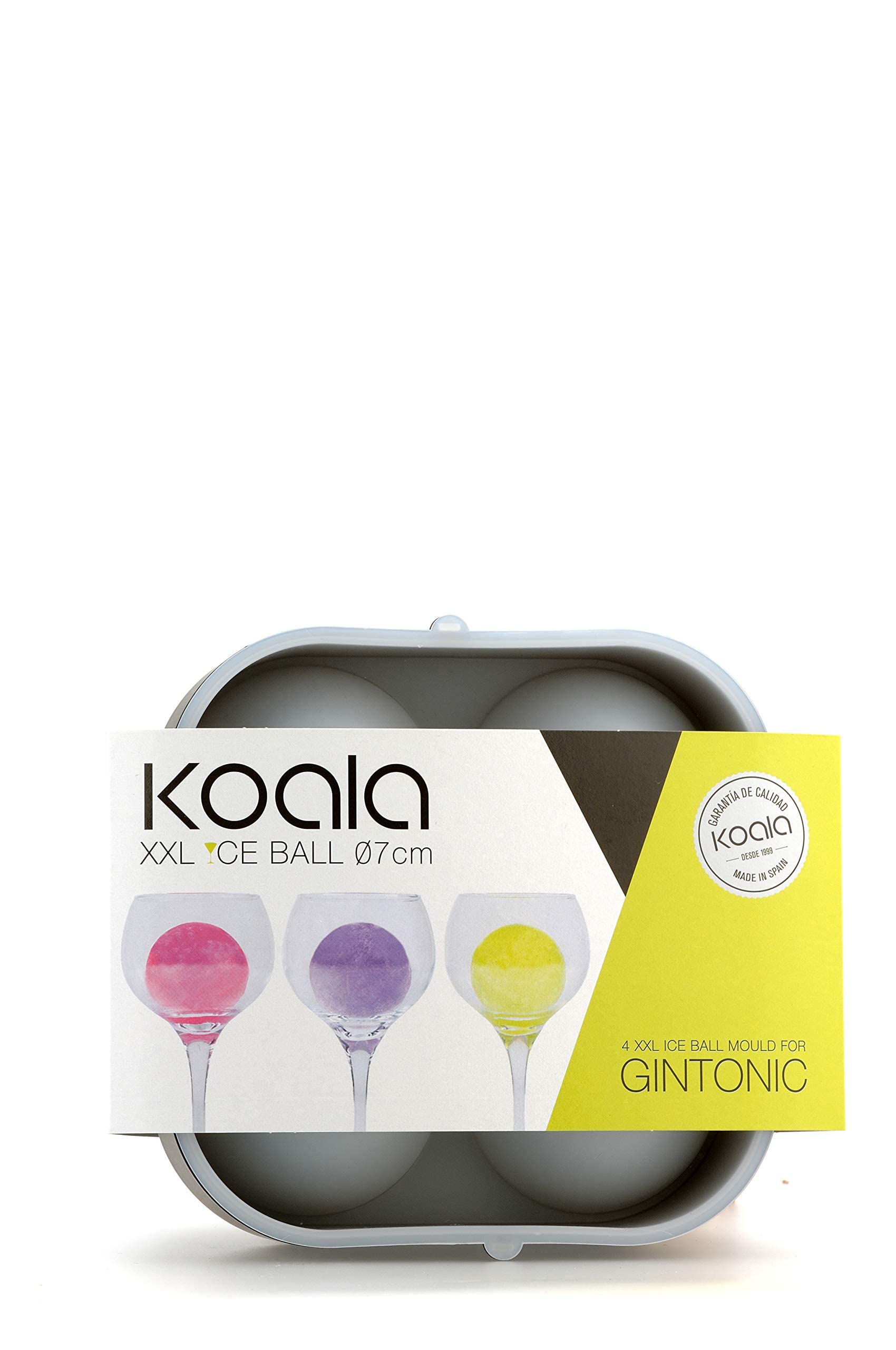 Stampo Per Ghiaccio Per Gin Tonic - 2 Stampi Neri Per Palline Di Ghiaccio Grandi, 7 Cm - Foto 10