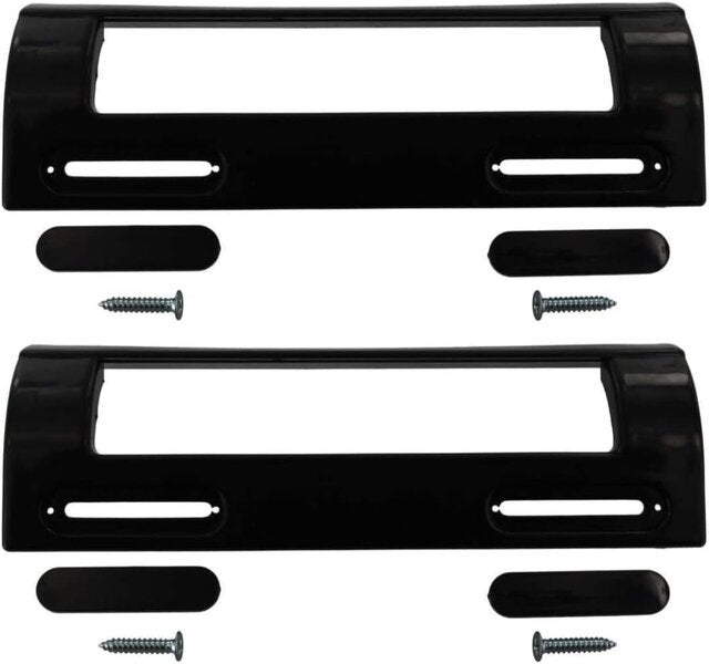 Pachet de 2 mânere universale pentru uși de frigider Algomas® cu 4 șuruburi și capace, reglabile de la 8,5 la 16 cm, negre, ăți 2buc