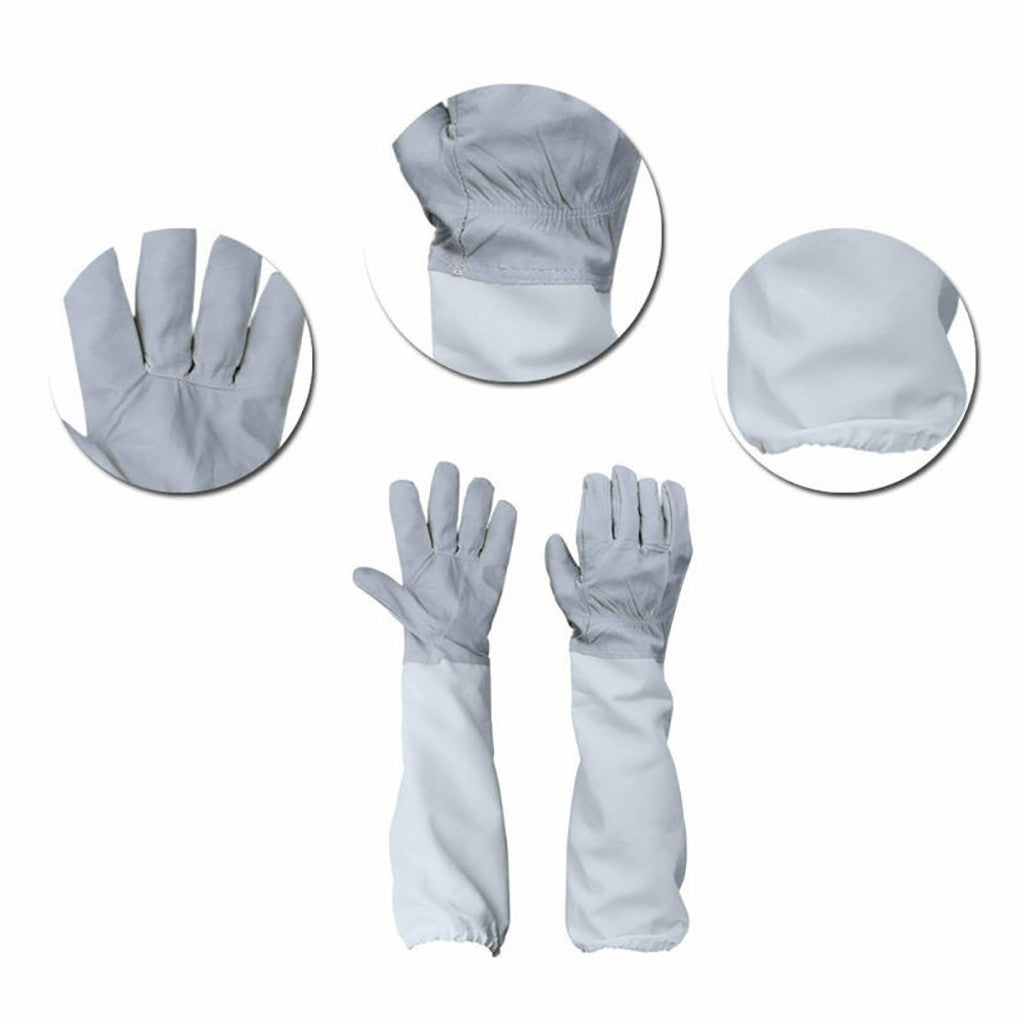 Gants de protection pour apiculteurs, gants d'apiculture, gants en peau de mouton pour apiculteurs, gants en peau de mouton de qualité - 5