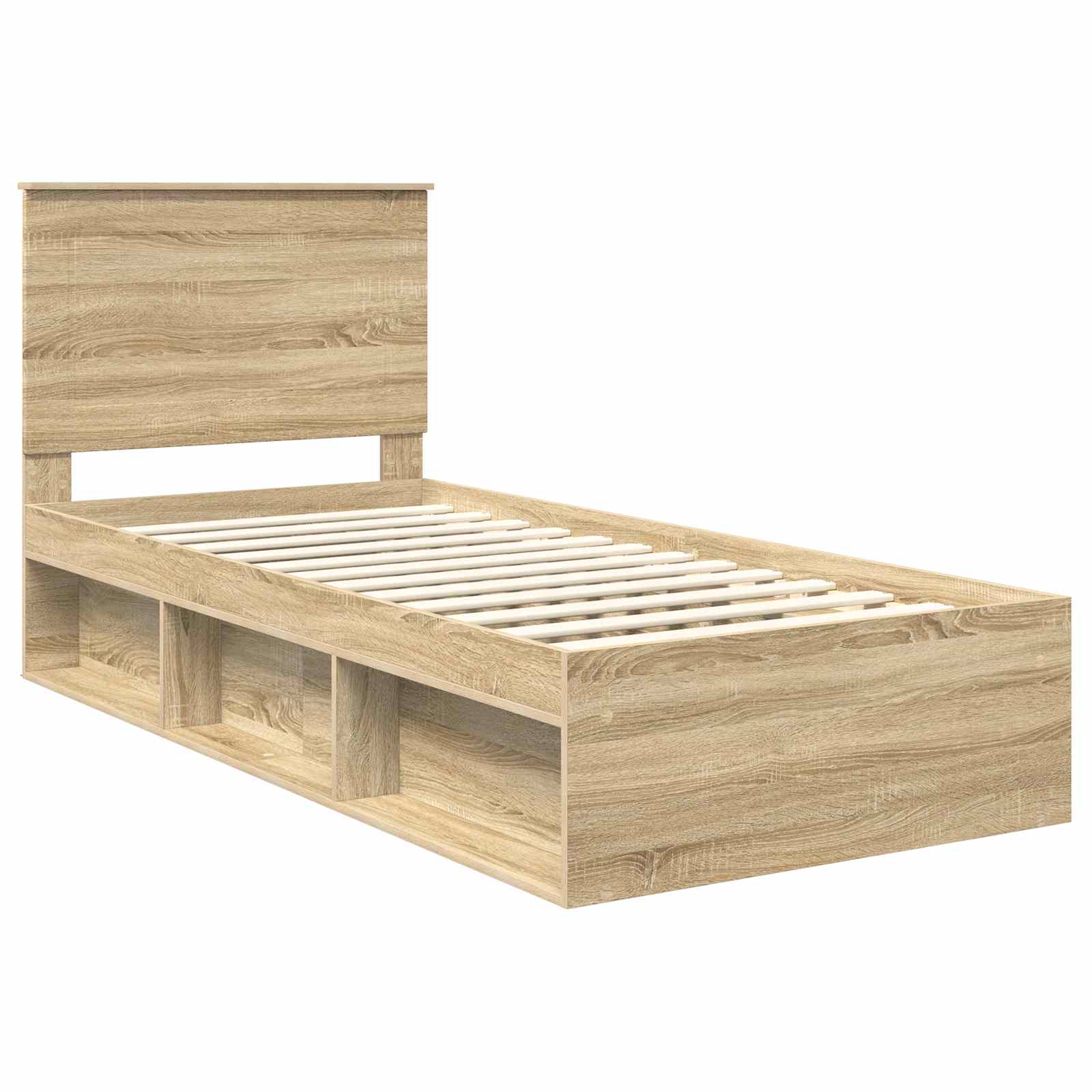 Cadre de lit 100 x 200 cm en bois de pin massif - 4
