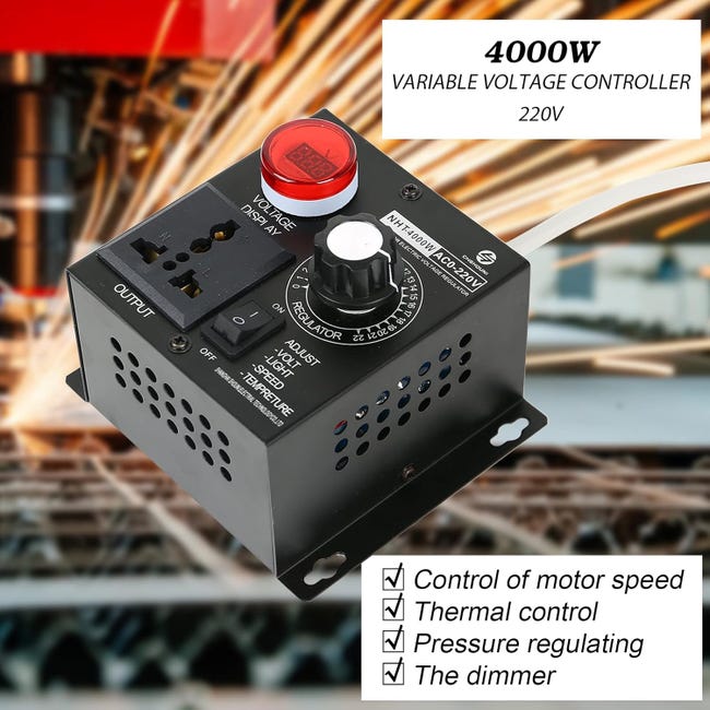 VAC2-15E | Contrôleur de vitesse pour ventilateur United Automation VAC, Variable à l'infini, 15 A 230 V c.a. | RS VAC2-15E | Contrôleur de vitesse pour ventilateur United Automation VAC, Variable à l'infini, 15 A 230 V c.a. | RS