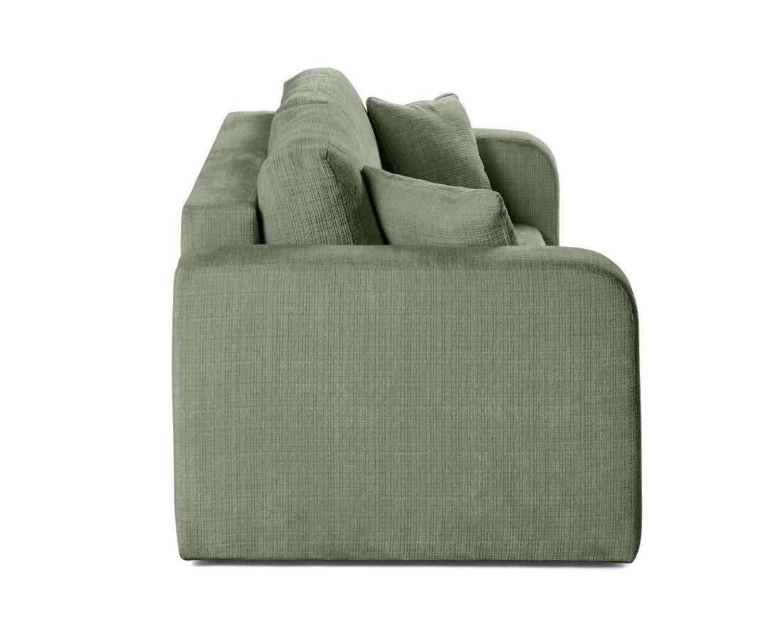 Canapé droit 2 places en vert sauge - MIRO - Best Mobilier - 4