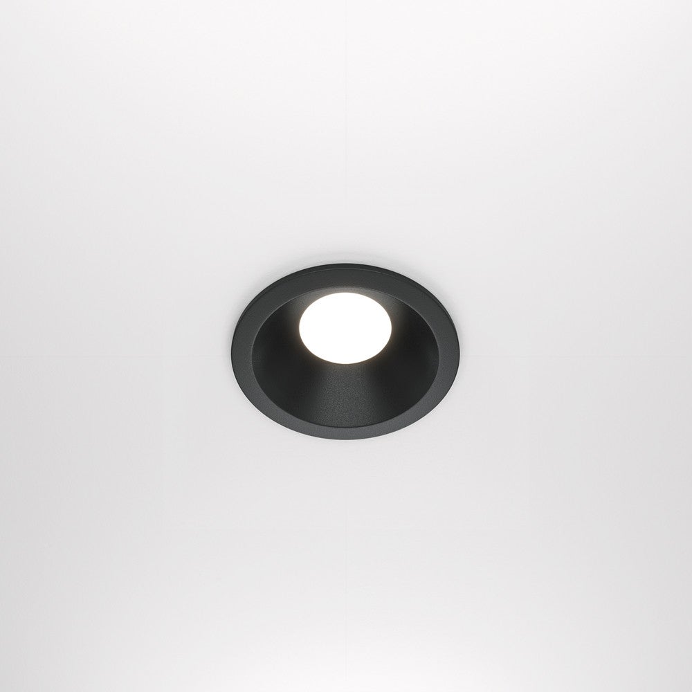 Oprawa sufitowa wpuszczana podtynkowa Zoom czarna 1xGU10x50W okrągła IP65 wym: 4,5 x 8,5 x 8,5 cm aluminium Maytoni - 2