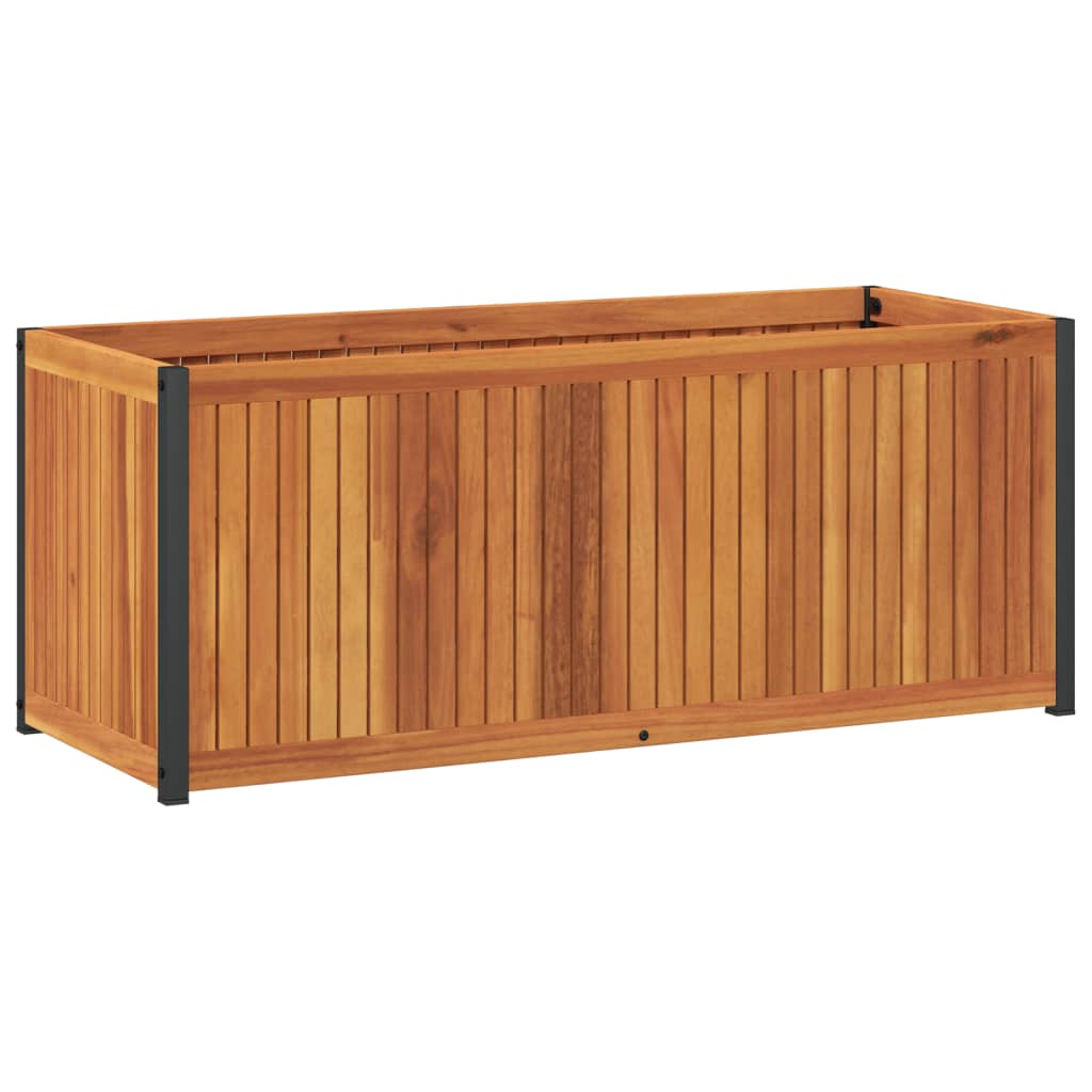 Jardinière en Bois avec Roulettes – Pots de Fleurs and Co