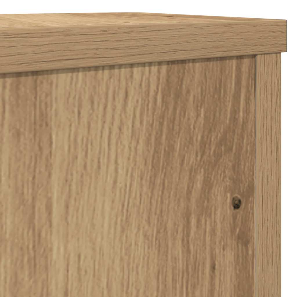 Lot de 2 supports pour plantes chêne artisanal en panneau de bois - 7