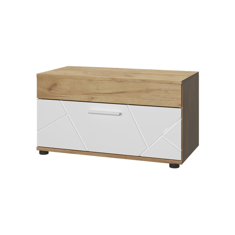 Vicco Szafka do salonu Berno, Gold power dąb/biały, 70.8 x 38.9 cm Szafka na dokumenty