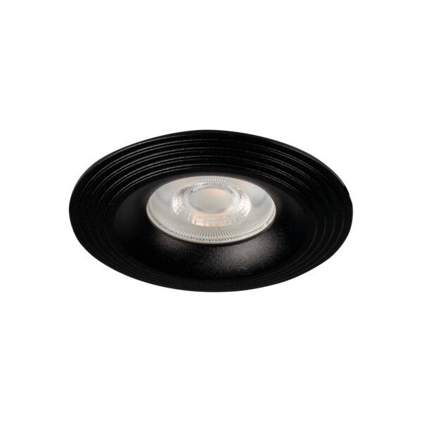 Oprawa sufitowa wpuszczana oczko Liglo czarna 1xGX5.3 / GU10x10W okrągła IP20 wym: 2,7 x 9,7 x 9,7 cm aluminium Kanlux