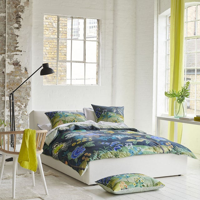 Housse de couette imprimée en percale de coton, BROCART DECORATIF