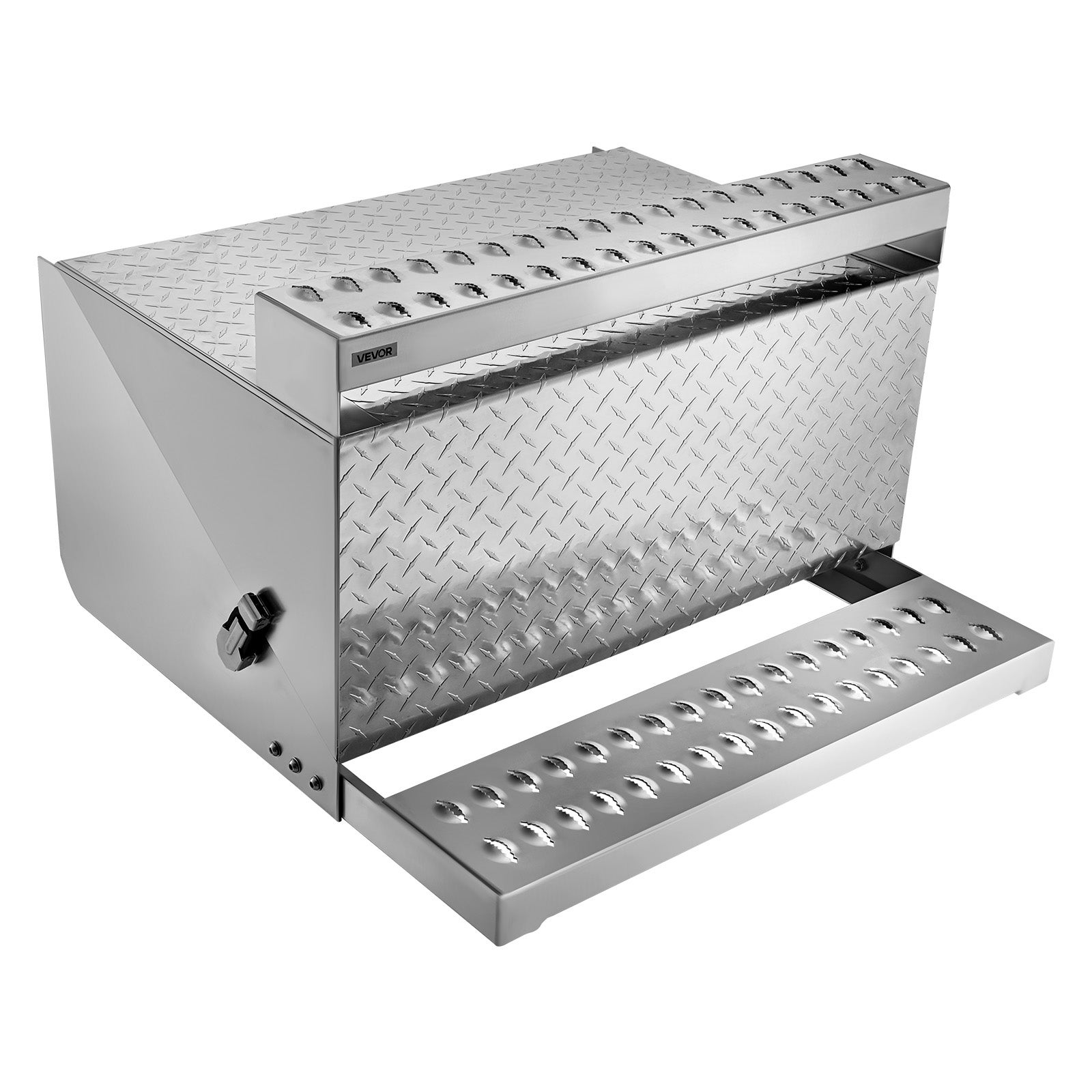 Skrzynka narzędziowa stopień do ciężarówki VEVOR aluminiowa 200 kg schowek 30 30 19