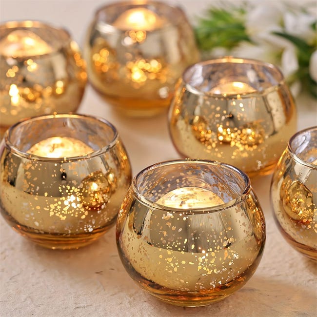 Photophore Maddy en verre martelé beige clair Photophore Maddy en verre martelé beige clair