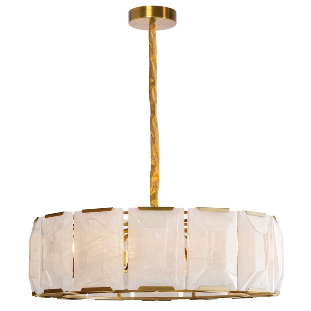Lampa Sufitowa Wisząca Toolight App1797-8Cp Złoty Szczotkowany