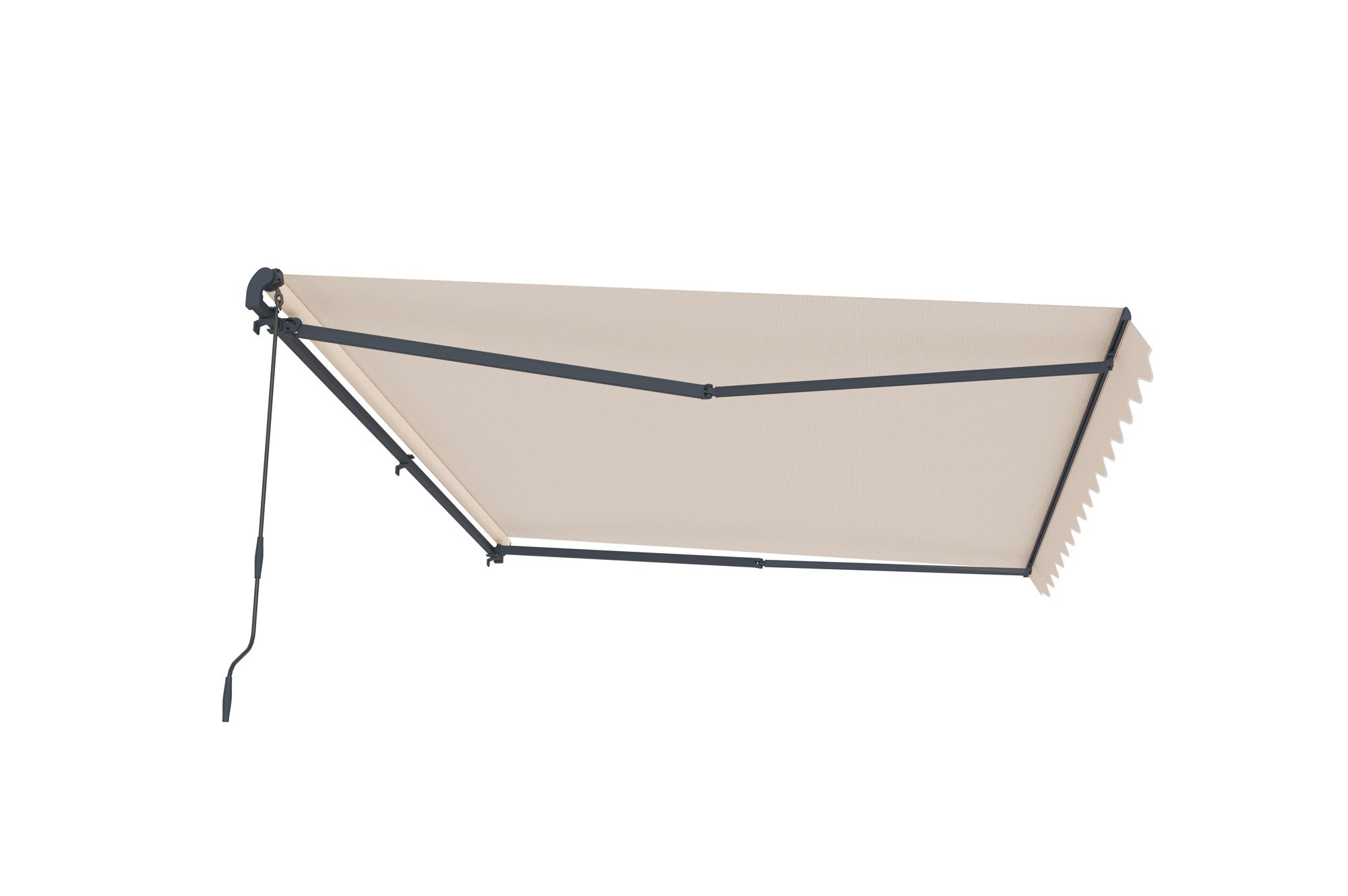 Store banne monobloc VECCHIO 4m x 3m - Toile premium 320g/m2 Beige - 7