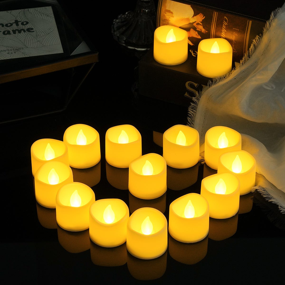 Bougie LED,6Pièces Électrique Flamme Vacillante Bougie Chandelier Bougie LED,6Pièces Électrique Flamme Vacillante Bougie Chandelier