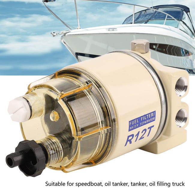 Separatore Acqua Carburante Per Motori Marini - Filtro Depuratore In Metallo Per Piccole Imbarcazioni, Barche E Motori Fuoribordo - Foto 7