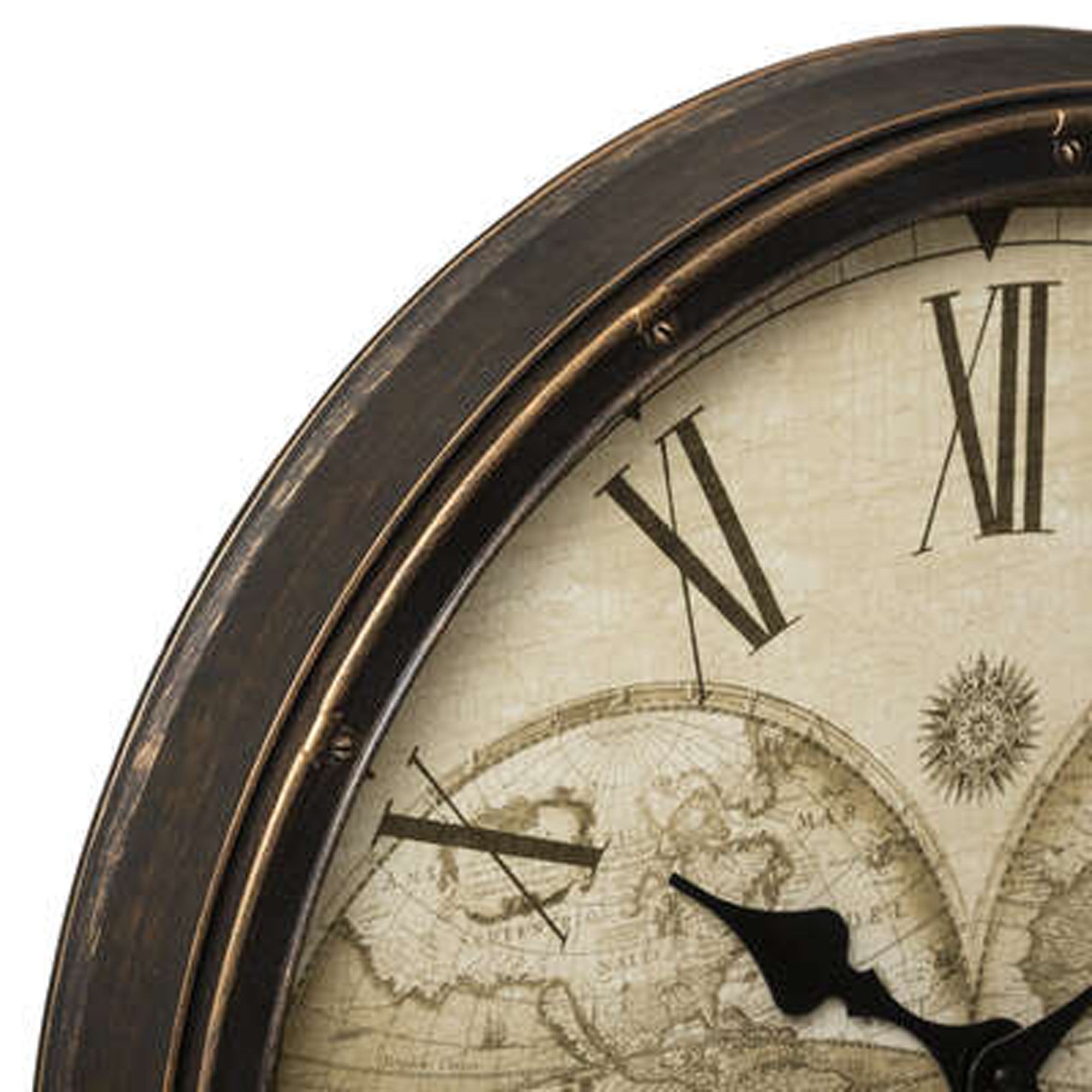 WELLHOME Reloj mundial Vintage Ø51x5 cm de Plástico - 5