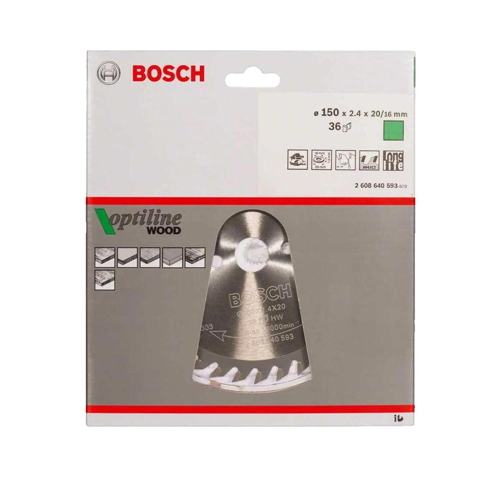 BOSCH DISCO WIDIA 150*20 36 D. - 2