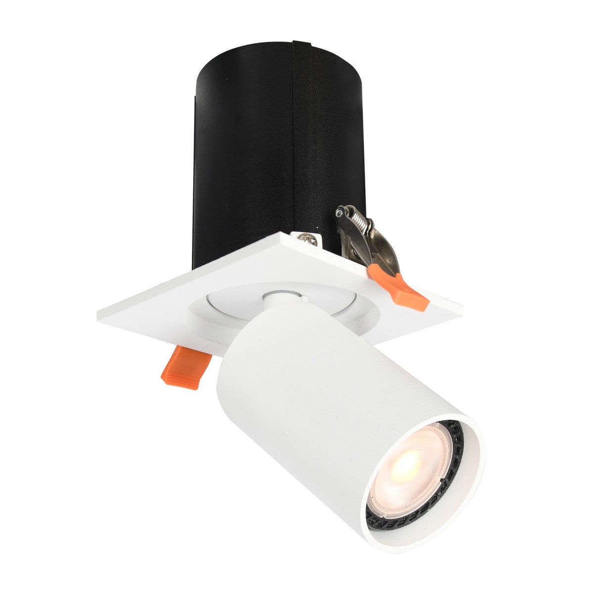 Oprawa sufitowa wpuszczana Termo biała matowa 1xGU10x10W kwadratowa ruchoma IP20 wym: 20 x 10 x 10 cm aluminium Italux
