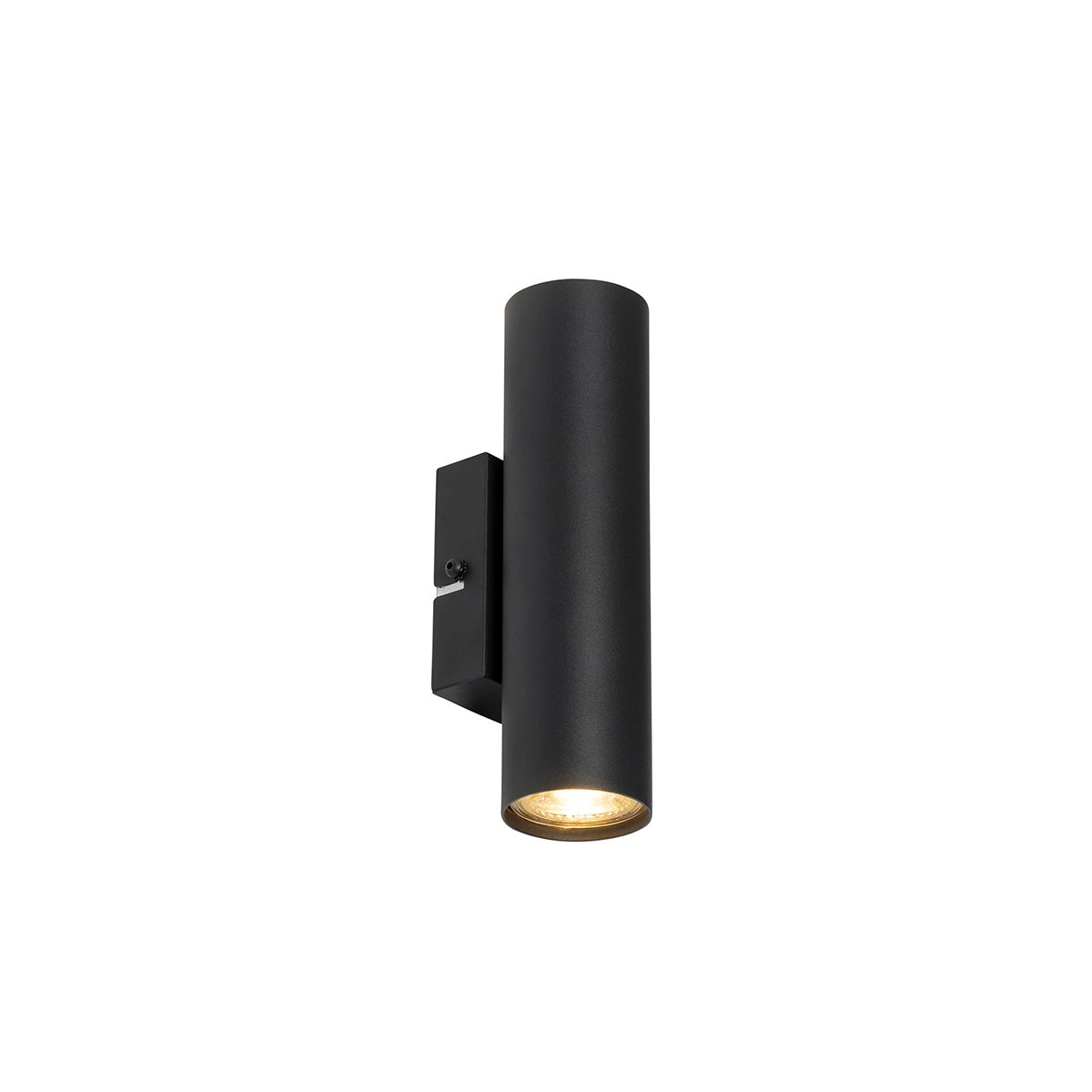 Qazqa nowoczesny lampa up &amp; down - Jeana - czarny, żarówkami LED 4.7 w zestawie, gu10, 2700k - 6500k, ściemnialny, z 2 punktami
