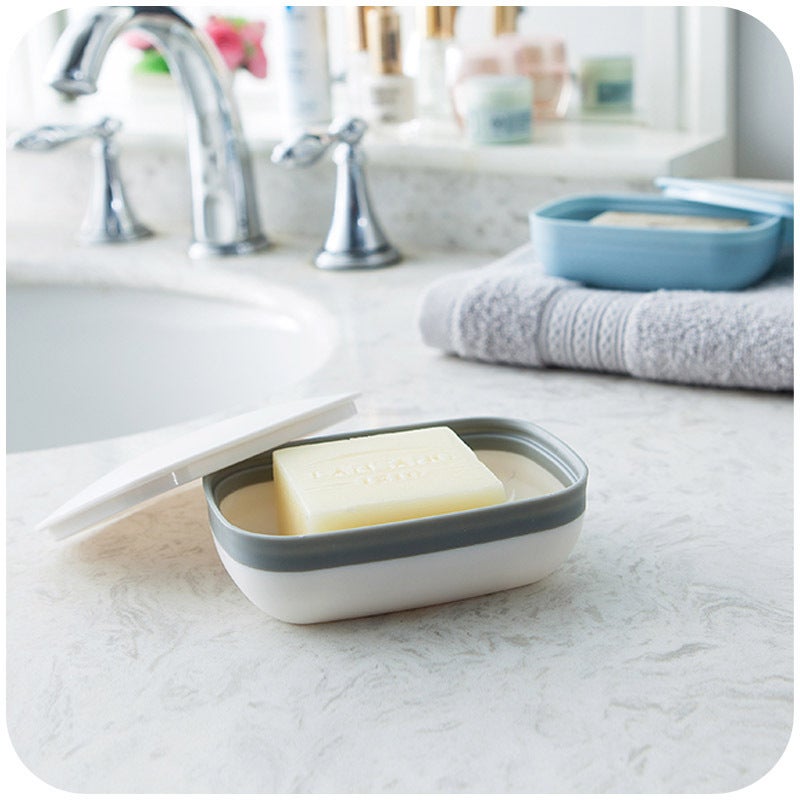 PAVSTINE Porta Sapone Da Viaggio Impermeabile Con Scolapiatti