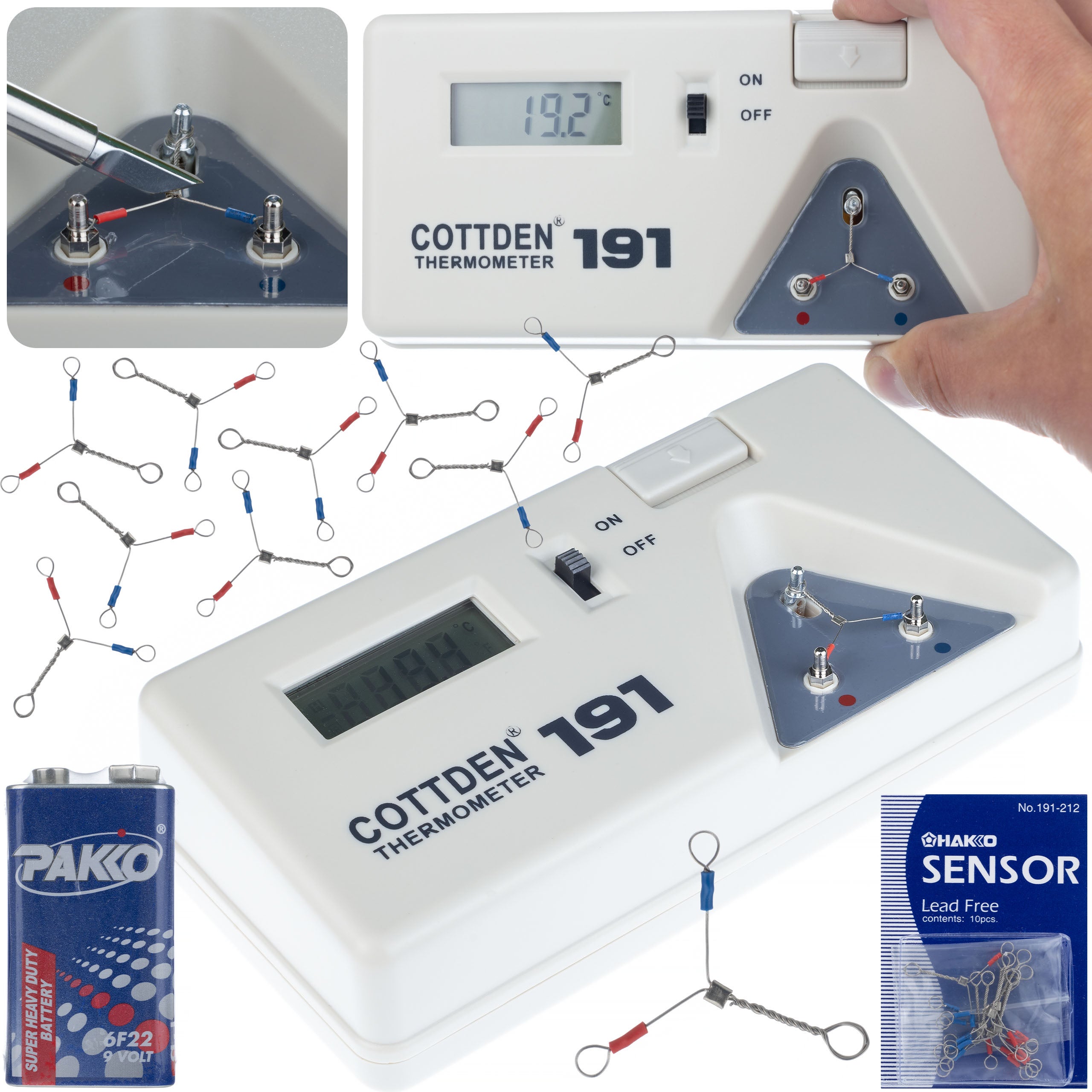 Type191 Thermomètre de Précision 191 – Affichage LCD 3,5