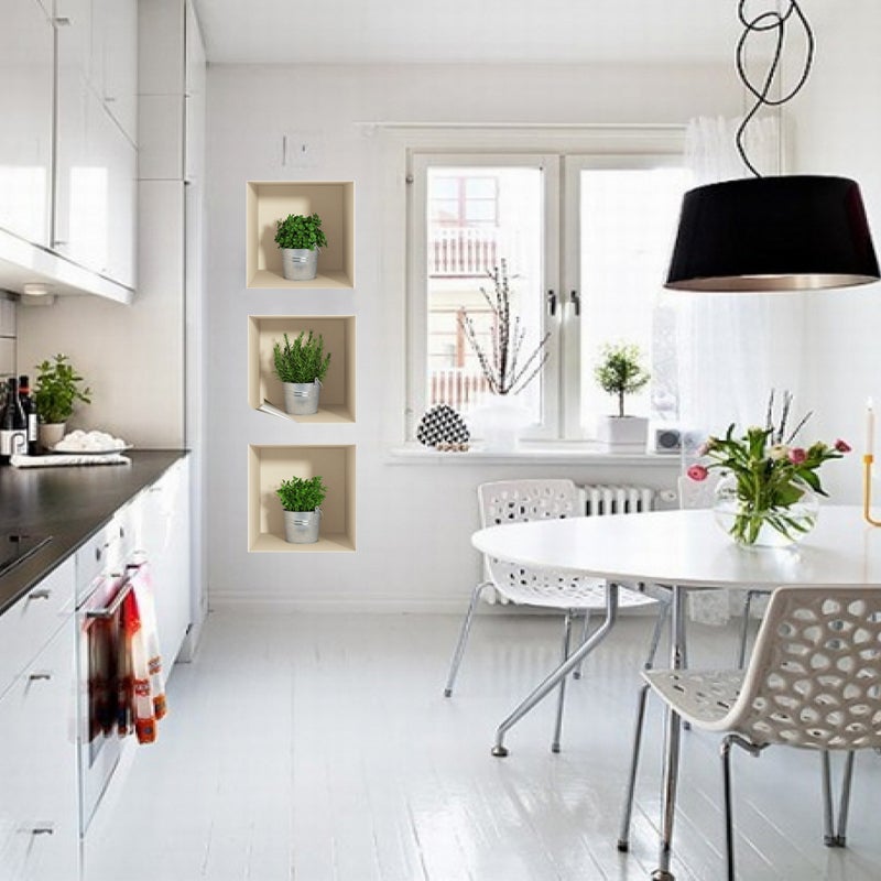 Adesivo effetto 3D herbs - Sticker adesivo - adesivi murali - 30x90cm - 3