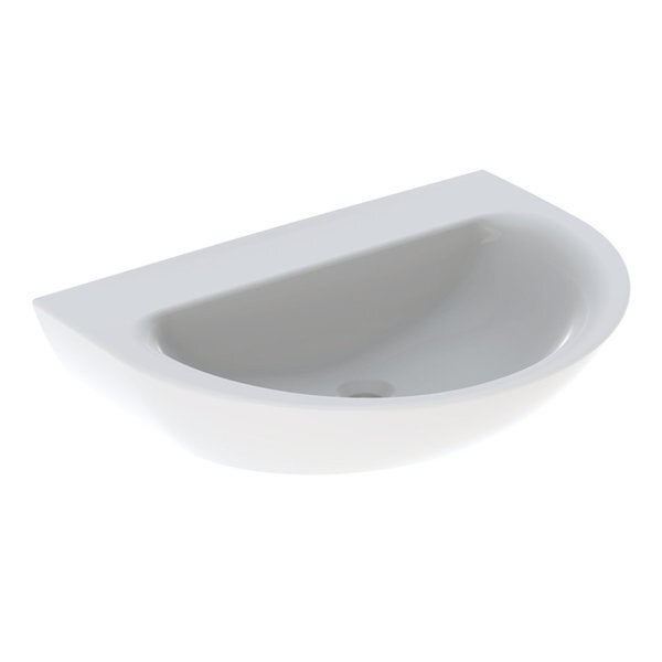 Lavabo Design Suspendu Geberit ONE - Blanc, Sans Trou Robinetterie, Avec Trop-plein - Dimensions L123 X P19.5 X H56 Cm - Neuf Emballé