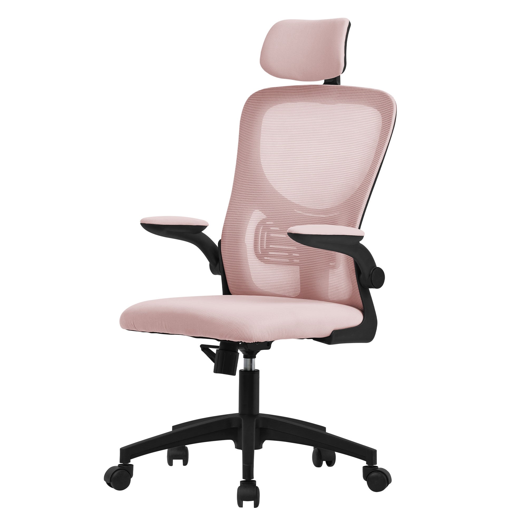 Krzesło biurowe Ergonomiczne krzesło obrotowe Różowe krzesło do biurka Krzesło komputerowe