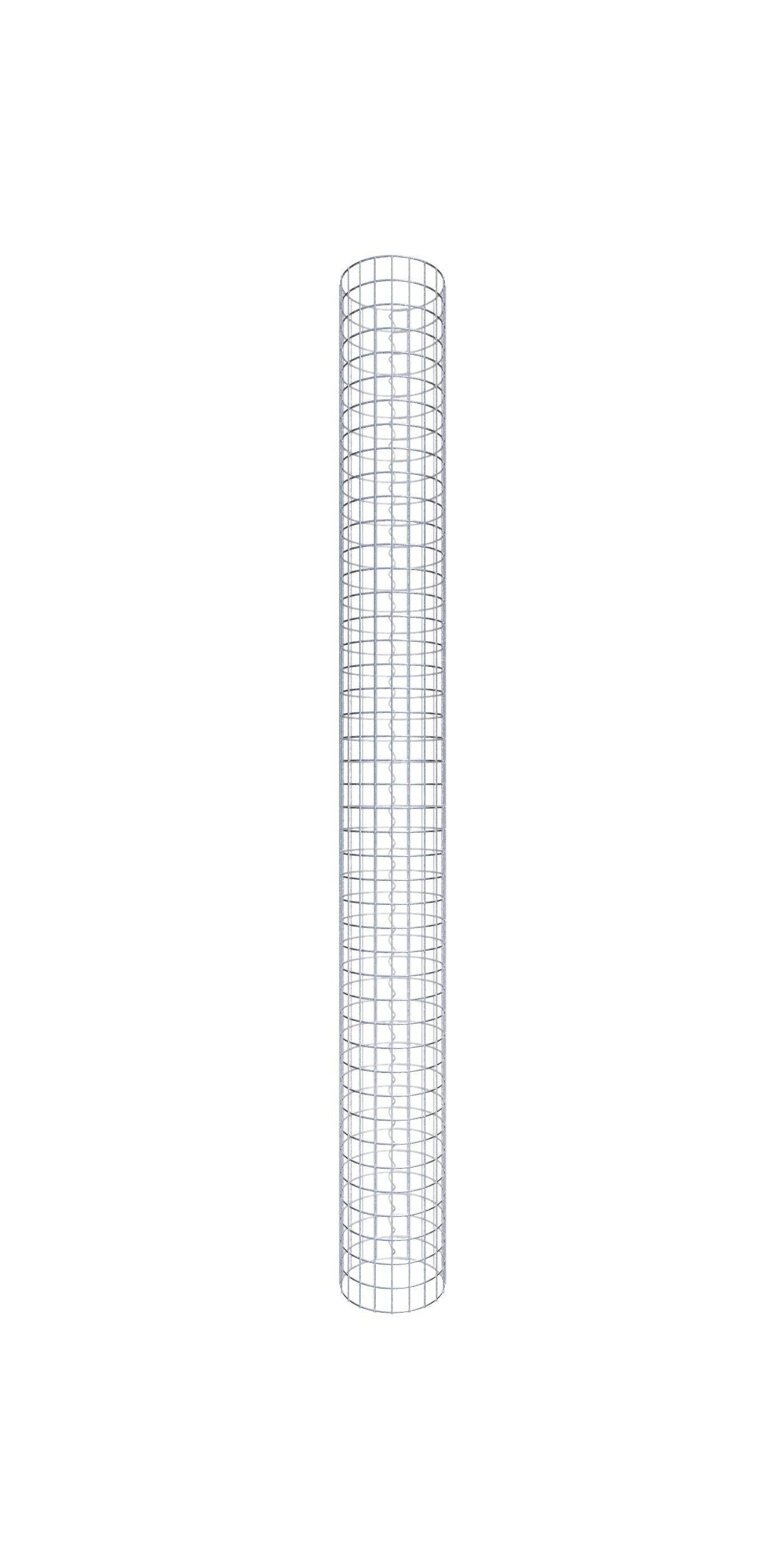 Kolumna gabionowa średnica 32 cm MW 5 x 5 cm okrągła - wysokość: 220 cm