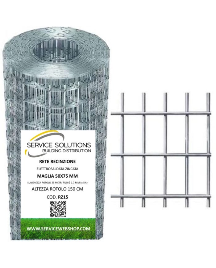 Rete Metallica Zincata Plastificata 25m X 100cm - Per Recinzioni, Maglia 50x75mm, Verde - Foto 7