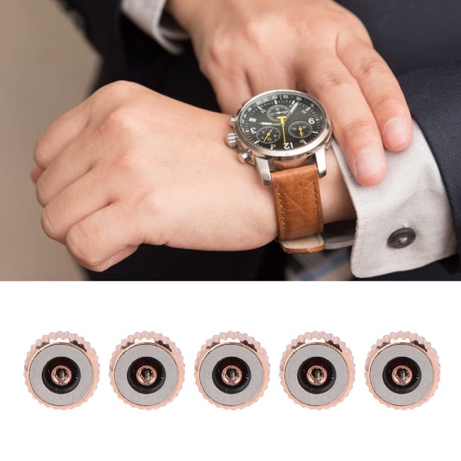 Kit 140 Pezzi Corone Orologio In Acciaio Inox - Set Completo Per Riparazione Orologi Con Scatola Portabile - Foto 2