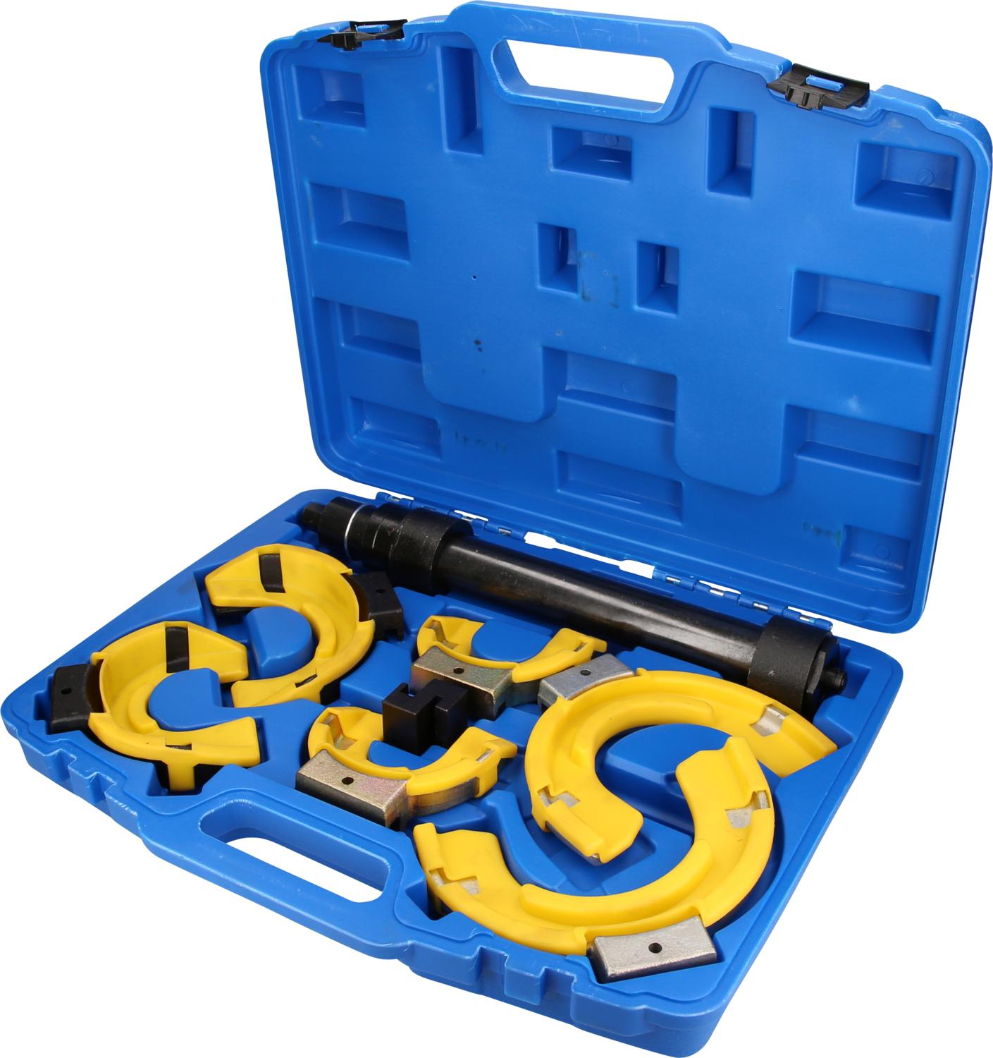 BRILLIANT TOOLS Zestaw ściągaczy sprężyn 15cz. z wkładkami ochronnymi z tworzywa sztucznego - BT651200