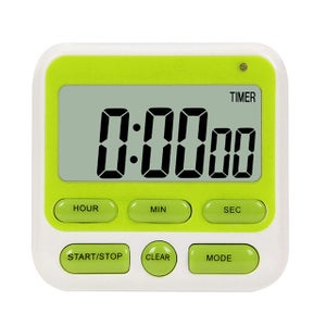 Timer Digitale Magnetico da Cucina 2025 Verde con Supporto, Cronometro