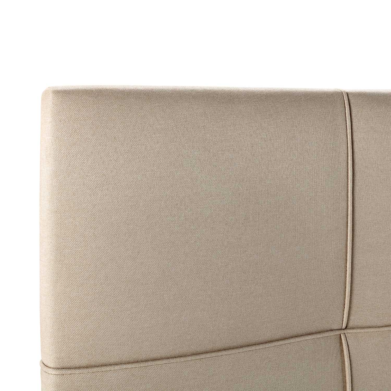Cabecero tapizado Sicilia 150x60 cm color Beige - 5