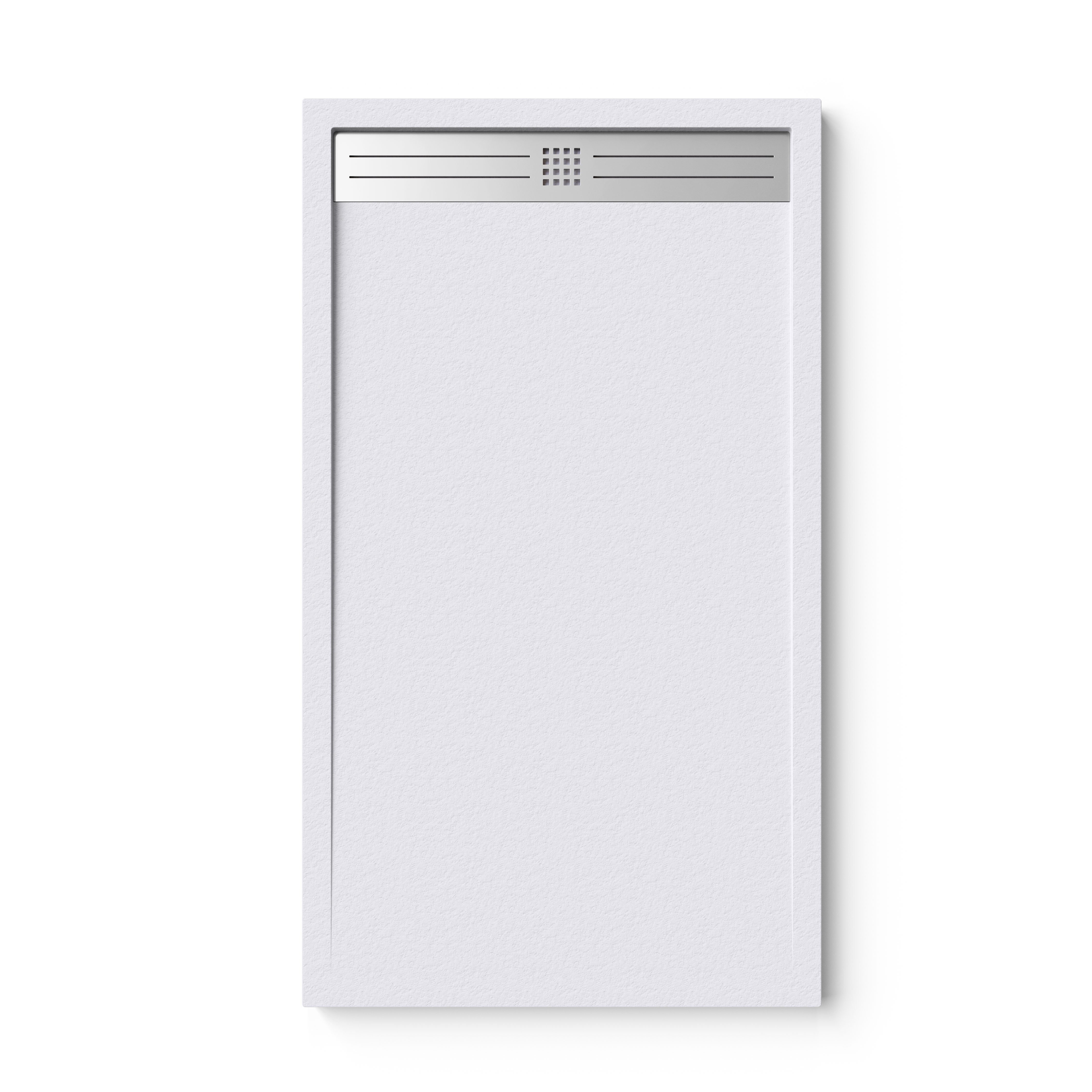 Receveur de douche en résine Voiga 70x200 blanc RAL 9003 avec siphon ...