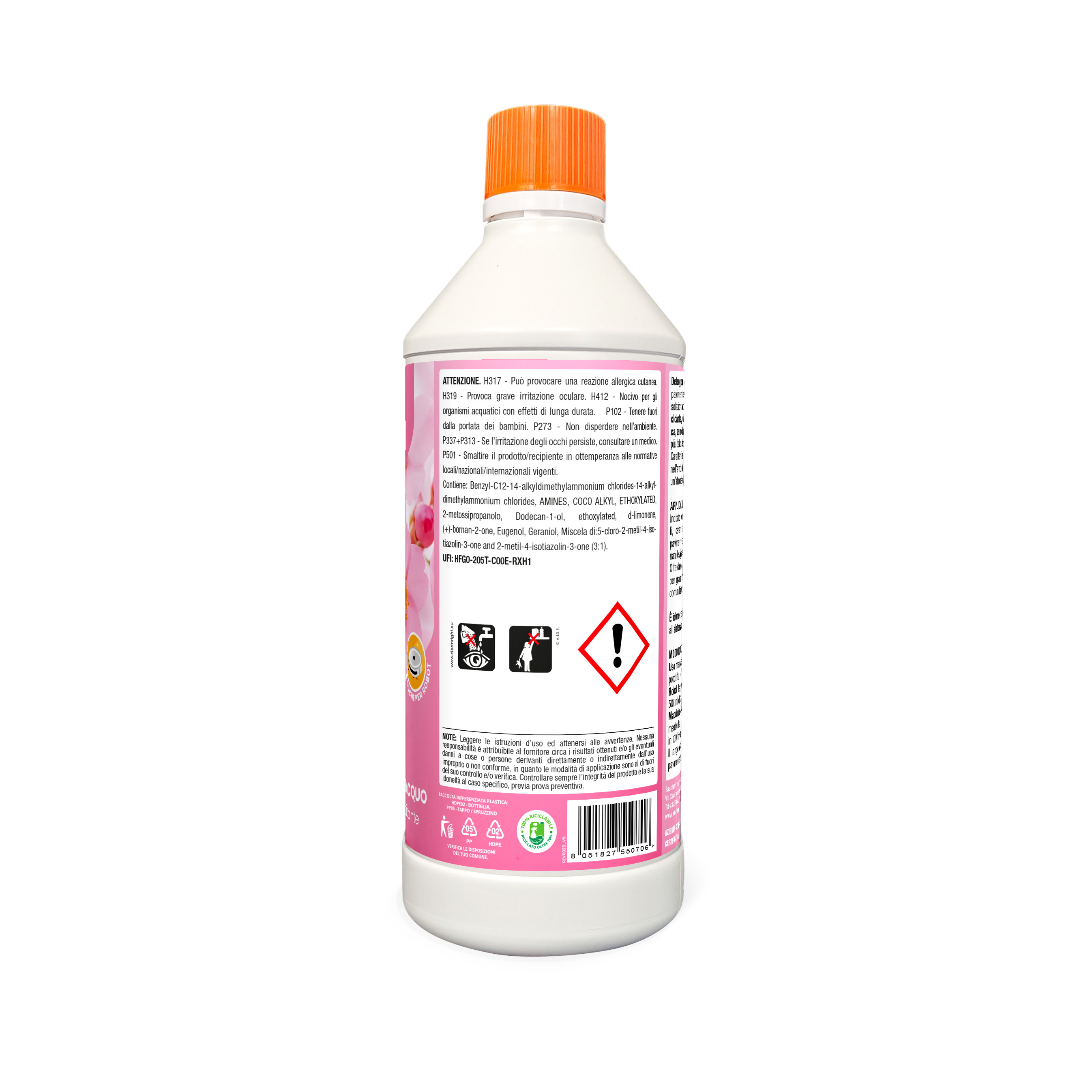 BAUCHEM Lavapavimenti Flower Sensations per Robot e Lavaggi Manuali 750 ml - 5