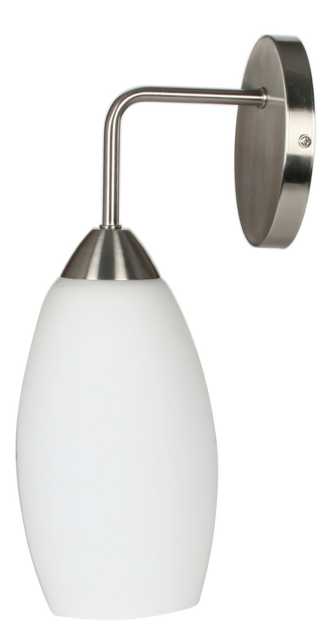 Kinkiet ścienny Modus srebrno-biały 1xE27x60W wym: 30 x 7 cm szkło IP20 Candellux