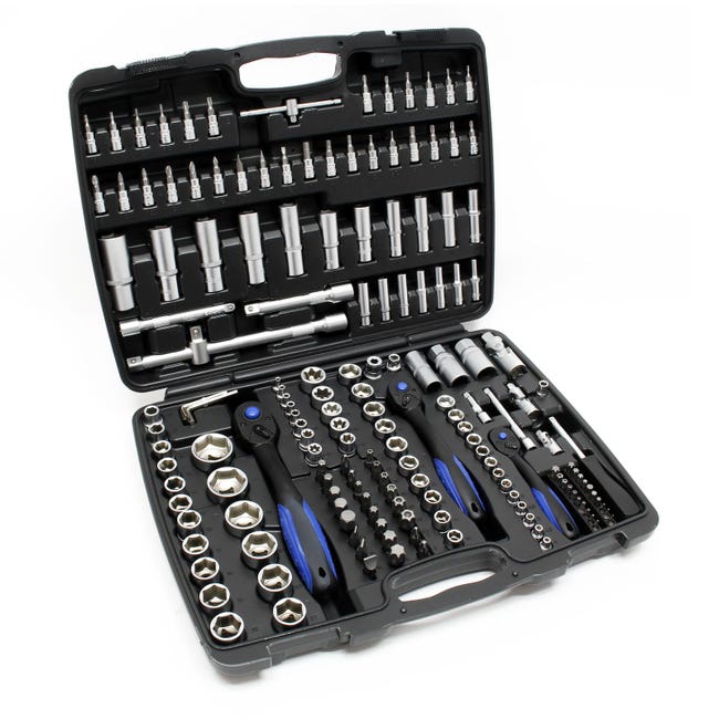 Clés à Douille et à Cliquet, Kit d'Outils, 219 PCS Clés à Douille et à Cliquet, Kit d'Outils, 219 PCS