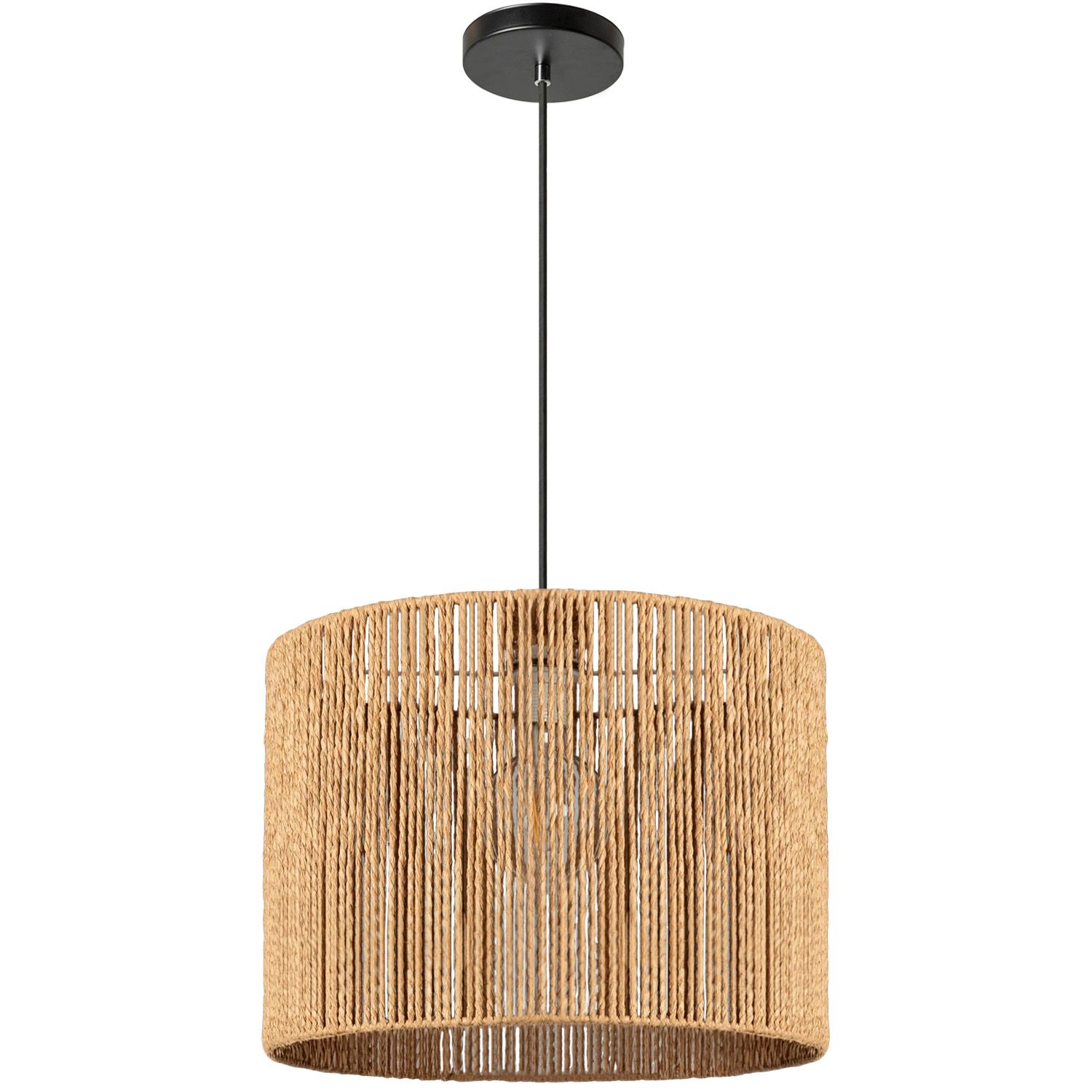 Lampa Sufitowa Wisząca Toolight App1324-1Cp Boho Brązowy 30Cm