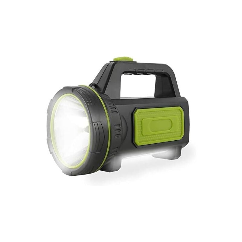 Torcia LED ricaricabile USB con luce laterale, torcia di emergenza impermeabile - 2