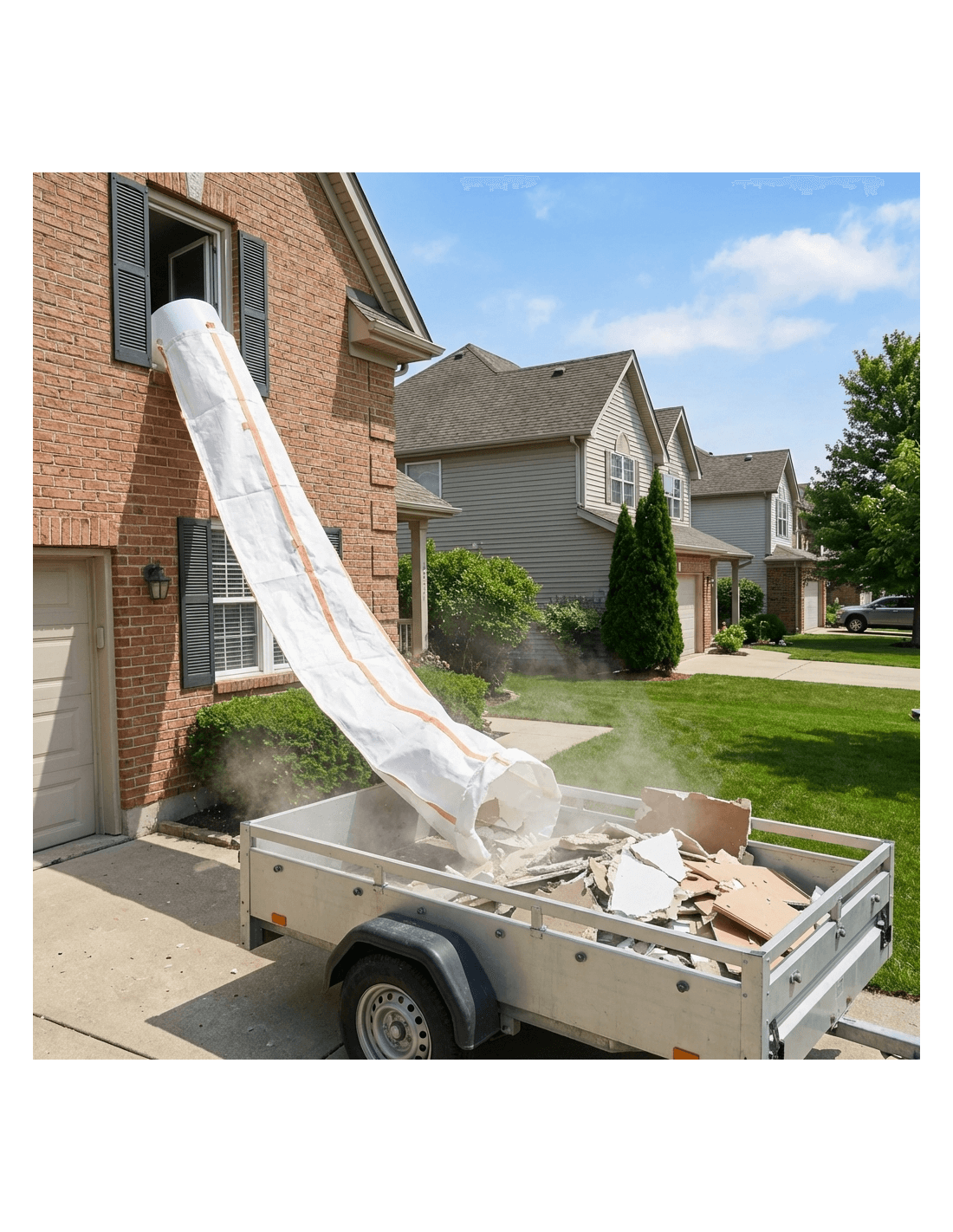 Easy Chute pour un étage | 3 mètres | Goulotte Gravats - 2