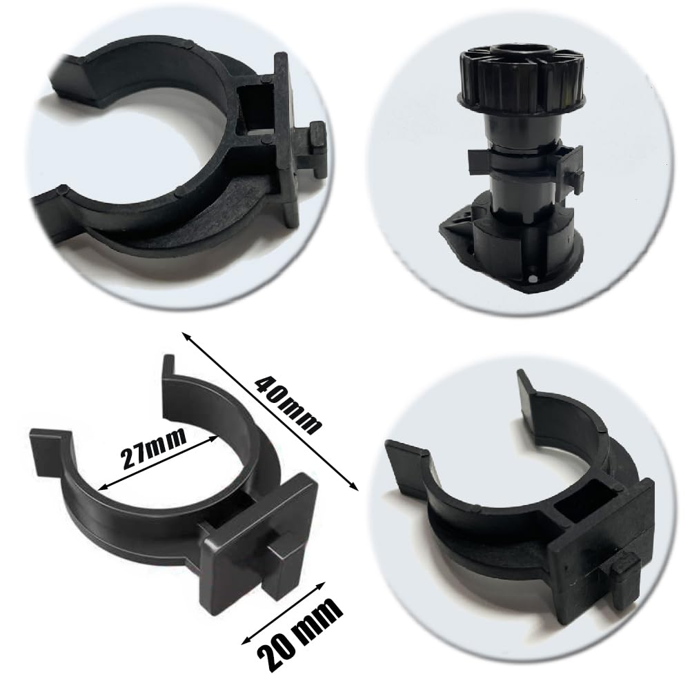 10 pièces - Fixation Plinthe Cuisine ; clips d'angle en plastique pour plinthes ; diamètre de 39 mm | Leroy Merlin