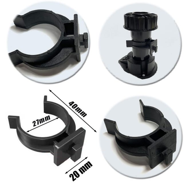 10 pièces - Fixation Plinthe Cuisine ; clips d'angle en plastique pour plinthes ; diamètre de 39 mm | Leroy Merlin 10 pièces - Fixation Plinthe Cuisine ; clips d'angle en plastique pour plinthes ; diamètre de 39 mm | Leroy Merlin